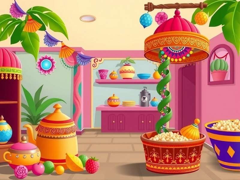 Sweet Escape India Game colorful festival level
